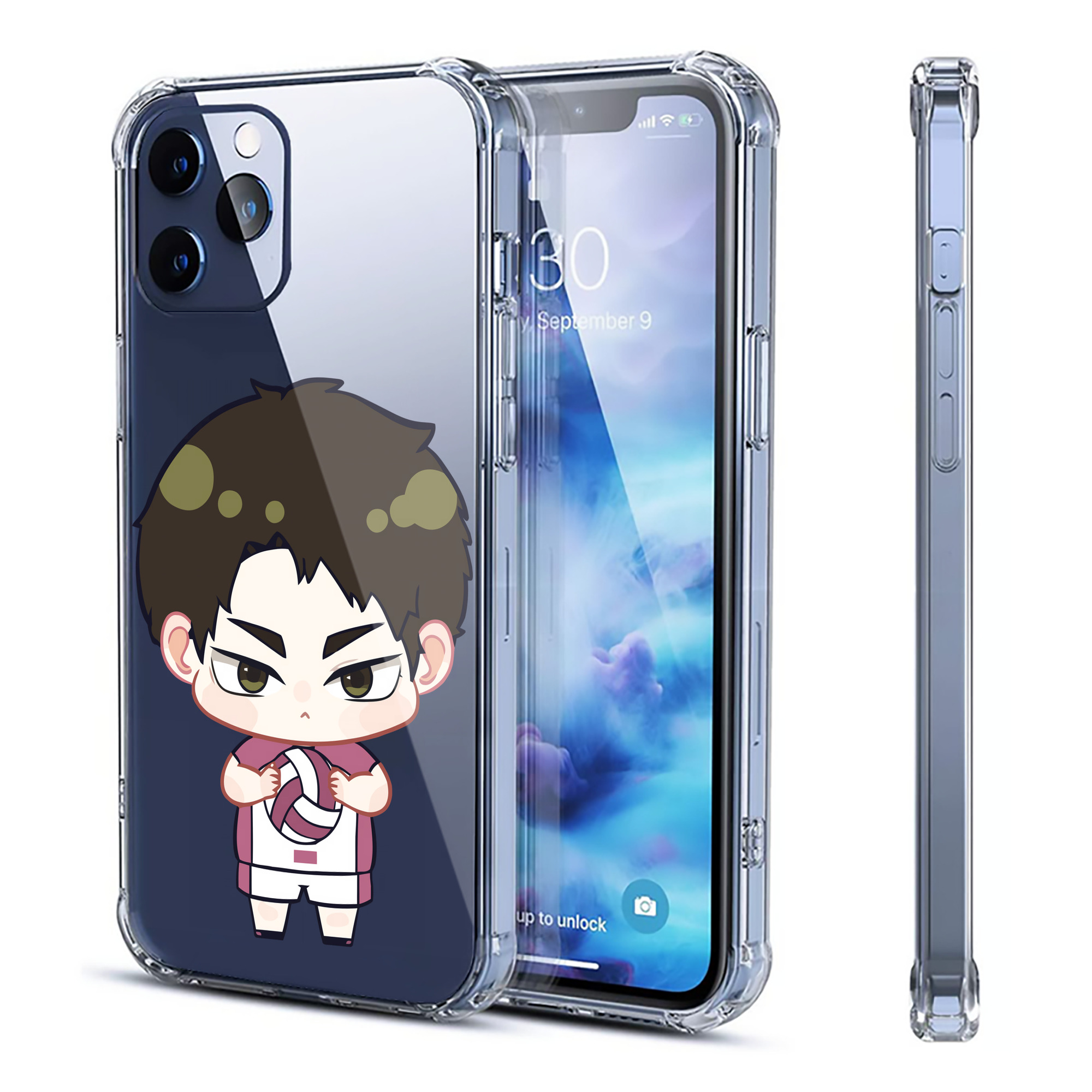 （画像用） ハイキュー!! Haikyu!! 【iPhone 12シリーズ対応】透明スマホケース（クリアソフトケース）